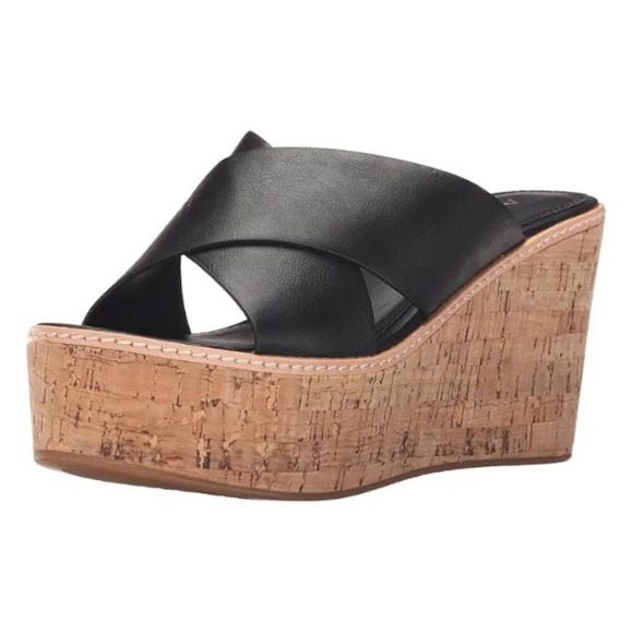 ALDO Lateefa  black patform sandals - Picture 1 of 11